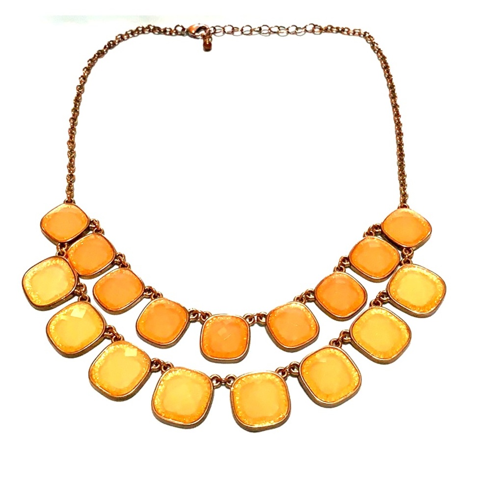 Pink/peach layered necklace